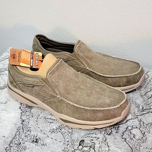 Men's Skechers Creston Moseco Slip-On Taupe Shoes Sz 11.5